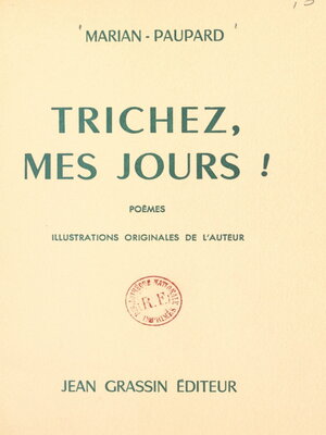 cover image of Trichez mes jours !
